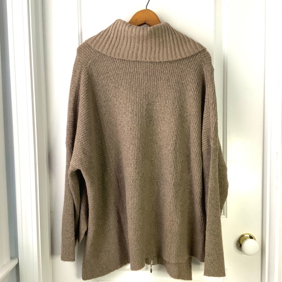 Faded Glory Side Zip Cowl Neck Poncho Sweater NWOT - Picture 3 of 10